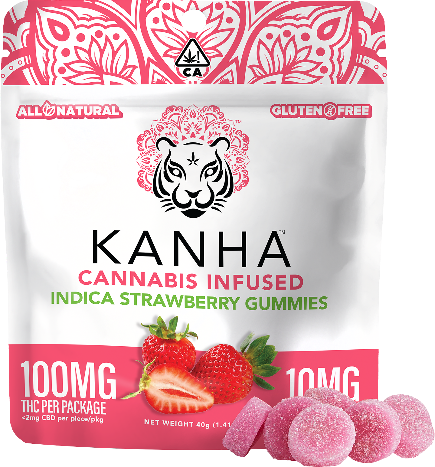 Indulge in Sweet Strawberry Bliss with Kanha Indica Terpene Gummies