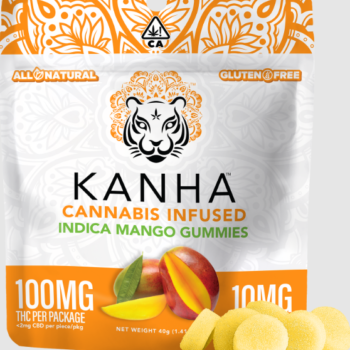 Indulge in Mango Nirvana with Kanha's Indica Infused Gummies – 10 Pieces x 10mg Each